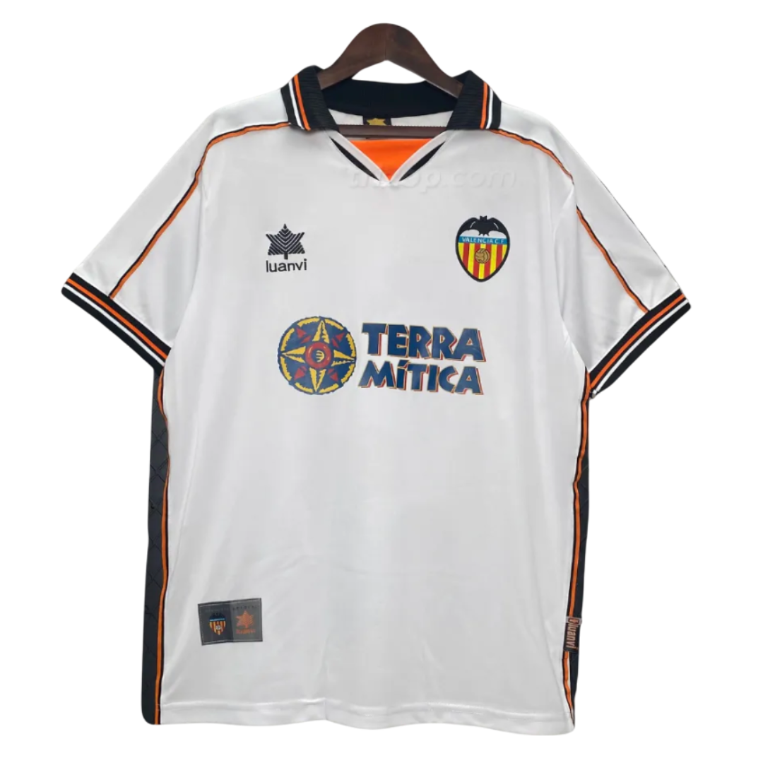 Camiseta Retro Valencia FC 1999/00 1ª Equipación