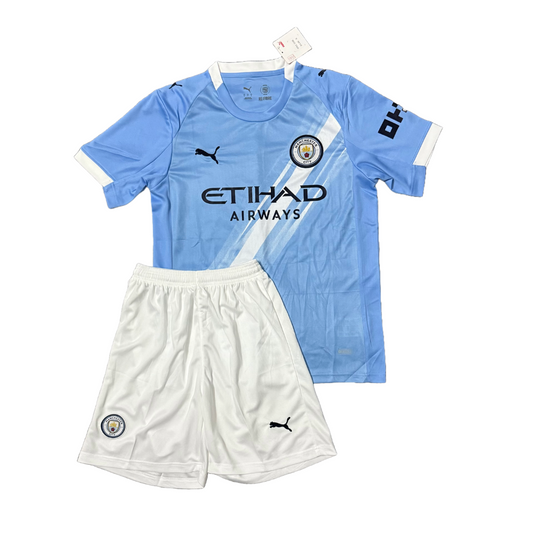 Conjunto infantil Manchester City 2025/26 1ª Equipación