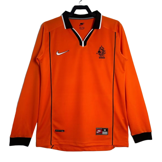 Camiseta Retro manga larga Países Bajos 1998 1ª Equipación