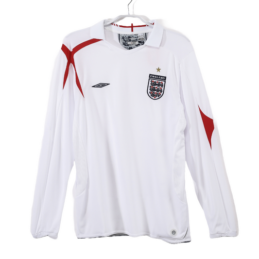 Camiseta Retro manga larga Inglaterra 2006 1ª Equipación
